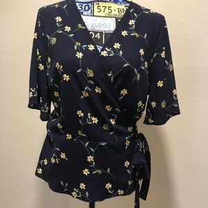Syrah wrap blouse